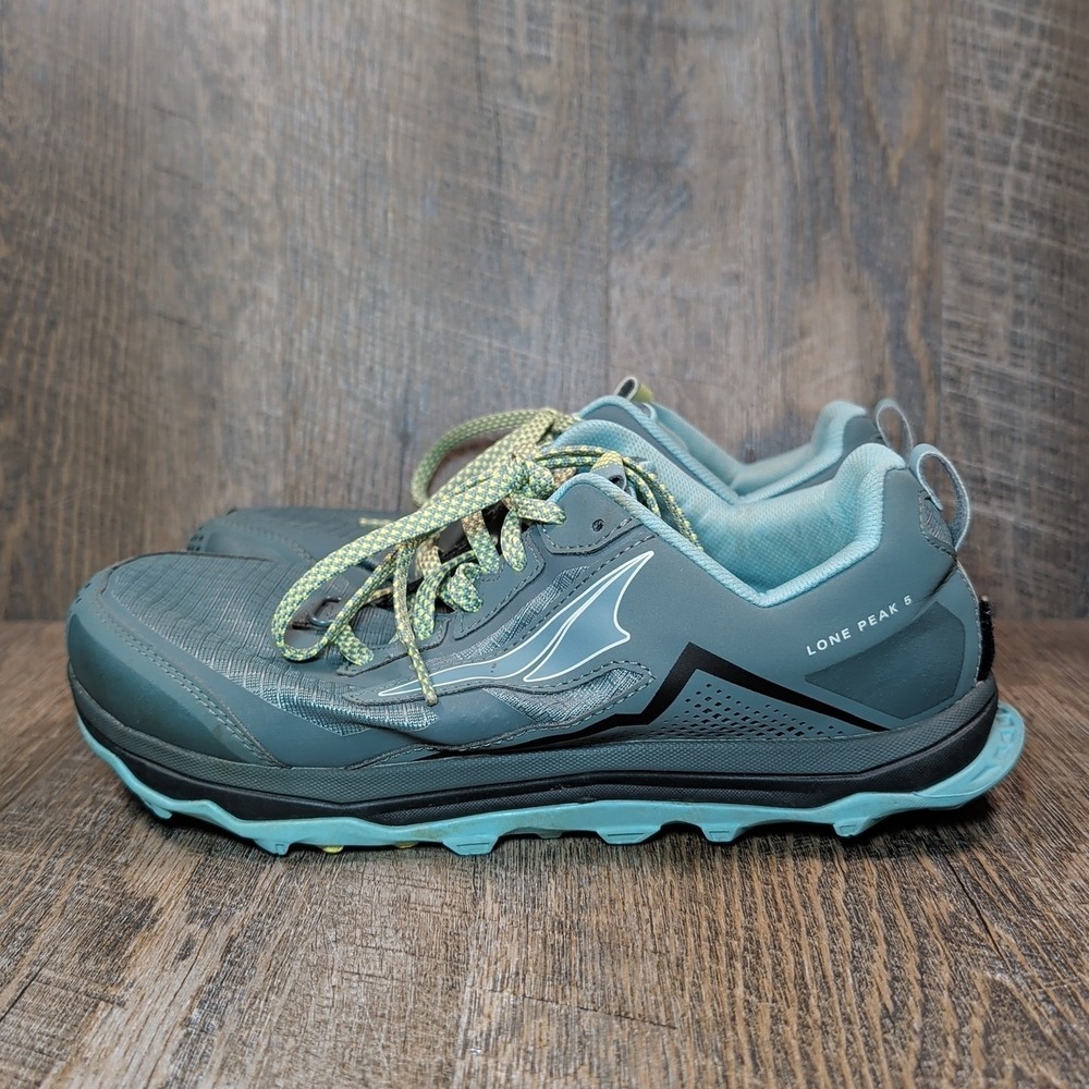 Altra Lone Peak 5 Running Shoes Womens Sz 10 Wide AL0A547W327 Green Trail Hiking - Picture 7 of 14